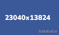 Aspect ratio 23040x13824