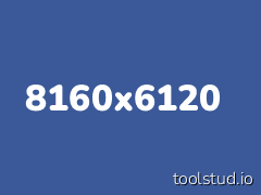 Aspect ratio 8160x6120